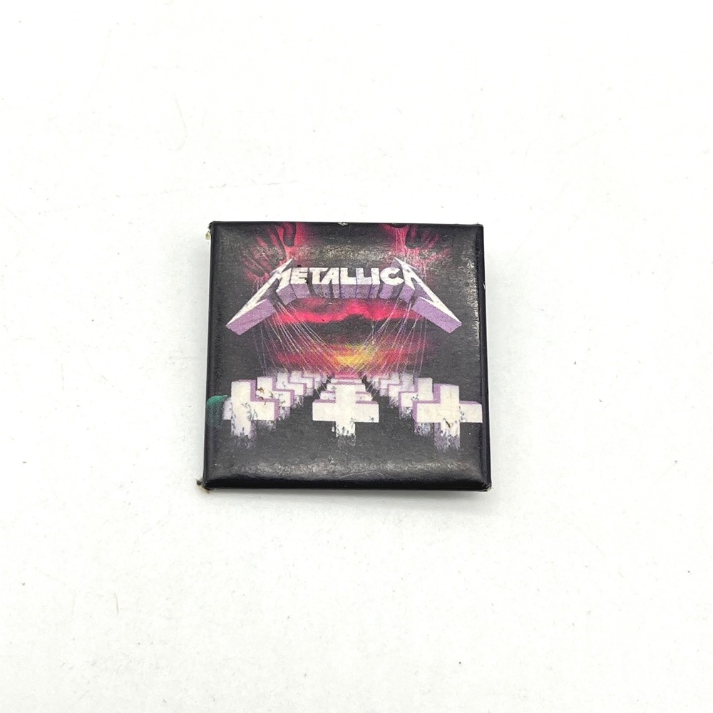 Metallica Band Pin Button 2003 Music Memorabilia‎ Collectible Square